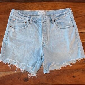 Abercrombie & Fitch Light Wash Jean Shorts